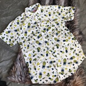 Empyre Co button up pineapple shirt