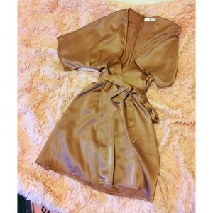 MISSGUIDED silky kimono wrap dress