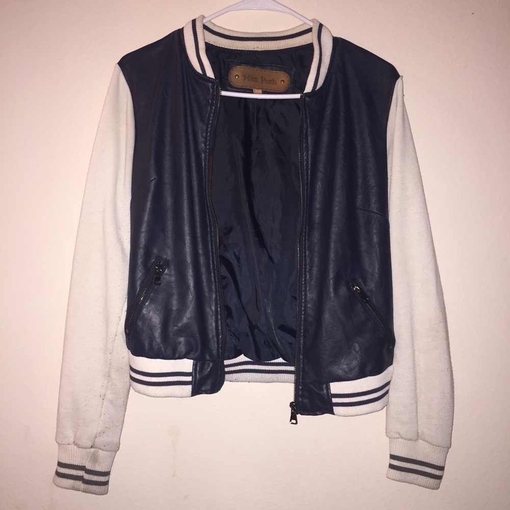 Blue Leather Jacket