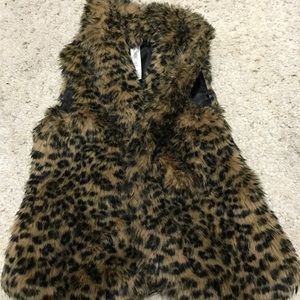 Animal print vest