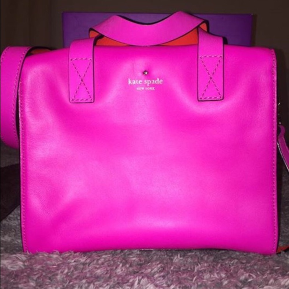 Hot pink/orange Kate Spade handbag