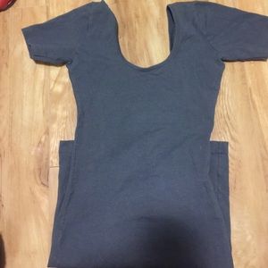 Grey bodycon dress