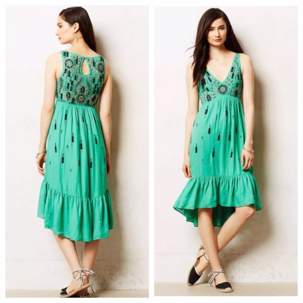 Anthropologie Floreat Ijada Stitched Shift Dress