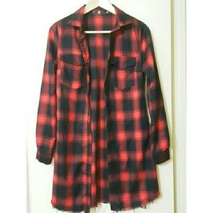 MISSGUIDED check shirt dress