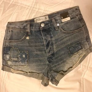 NWT- Abercrombie & Fitch High Rise Shorts