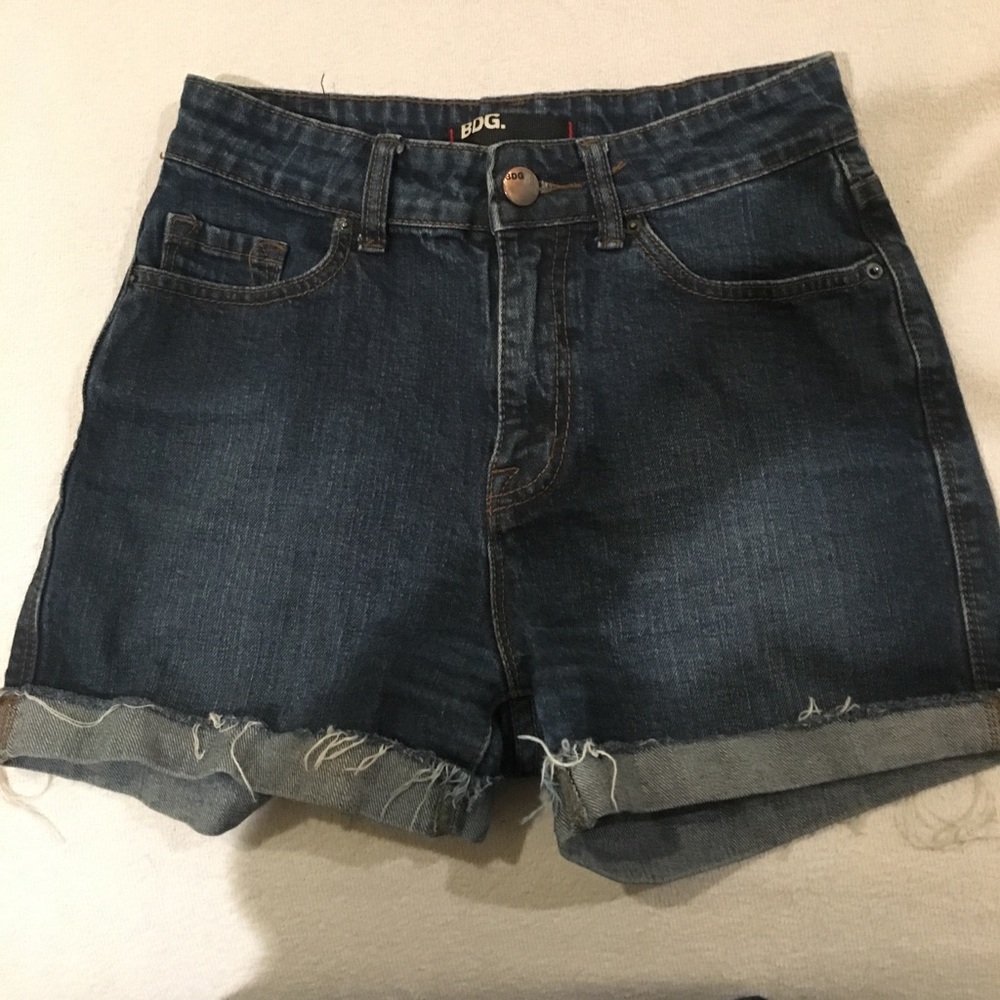 Urban outfitters high rise jean shorts