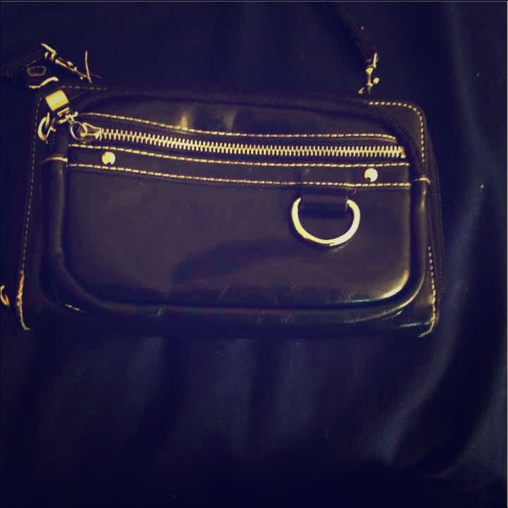 Black Wallet Purse ( crossbody)
