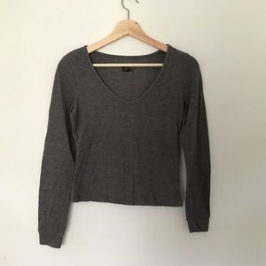 Urban Outfitters Ribbed Cropped Tee