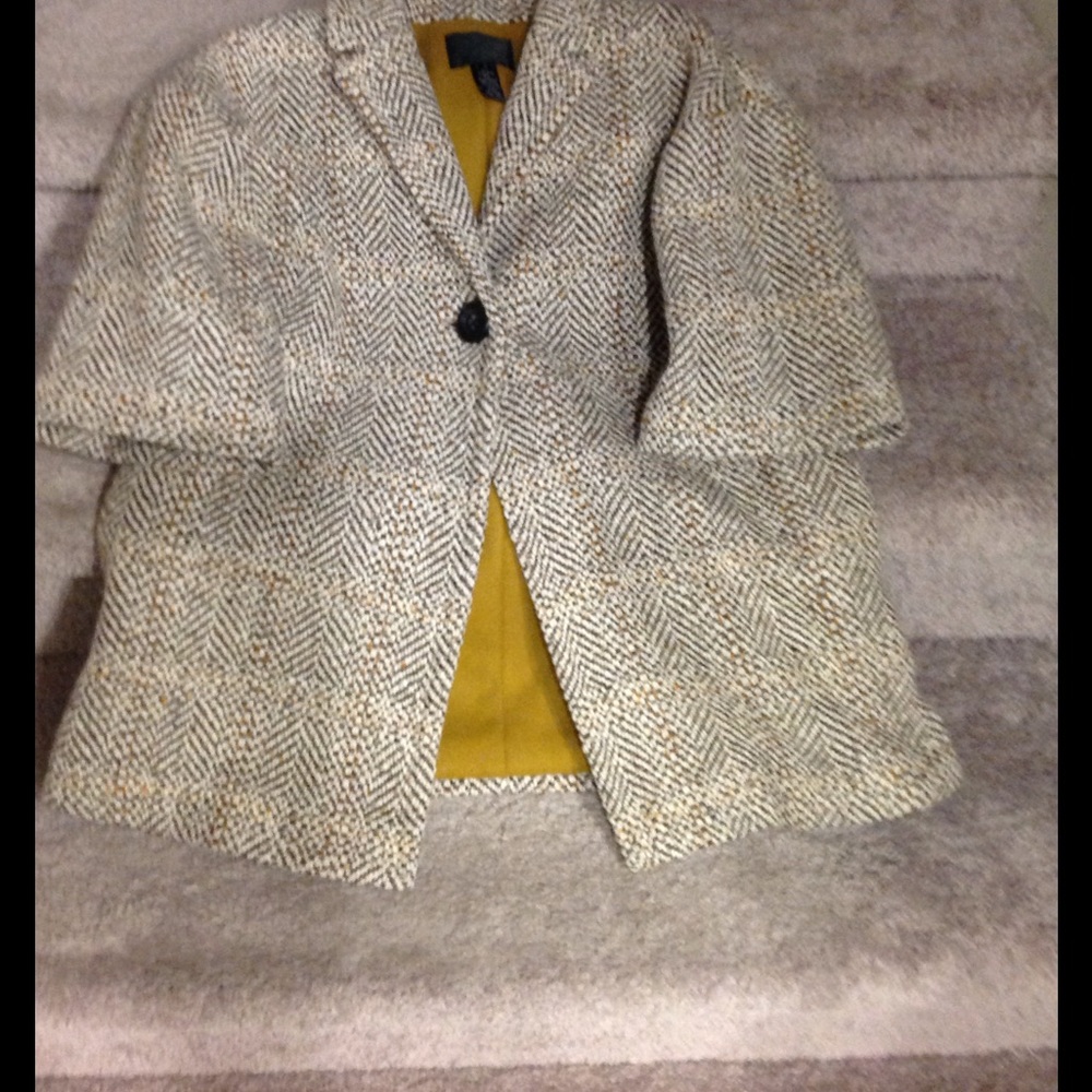Brown Tweed Wool Jacket