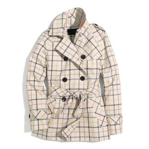 Coach Tattersall Short Trench Coat
