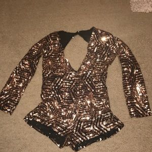 Gold romper