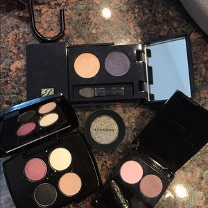 Lancôme, Estée Lauder, sephora eye shadows w bag