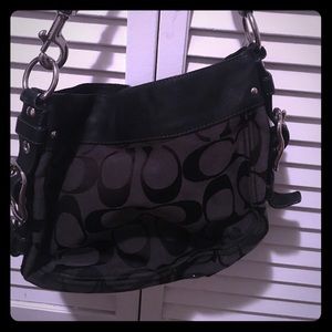 Black coach purse