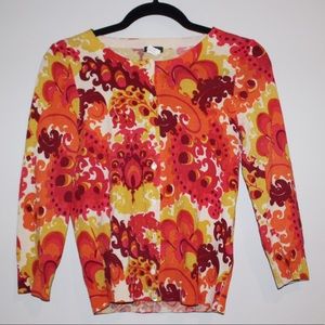 J. Crew Floral Sweater