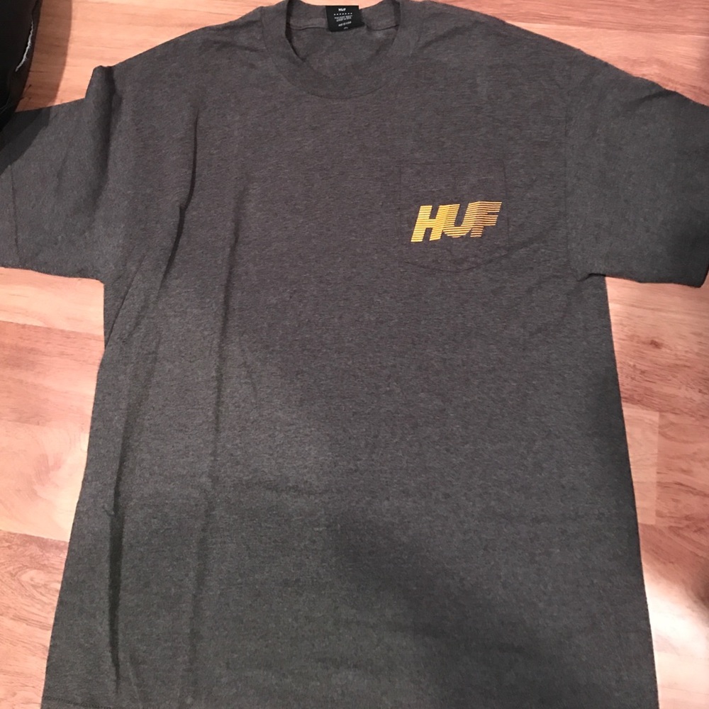 Mens large HUF grey tee shirt