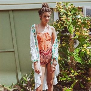 Arnhem Clothing Swing Kimono Amber White