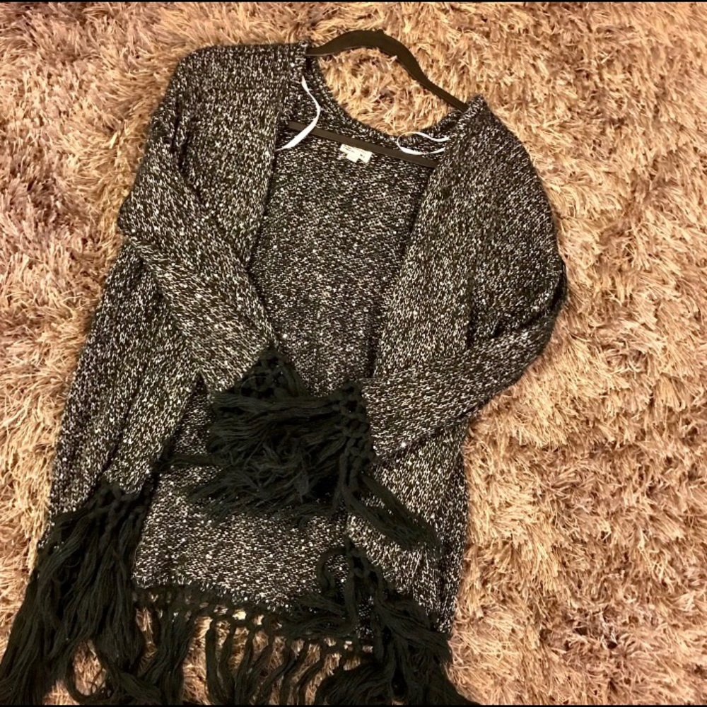 Sparkly Black Cardigan
