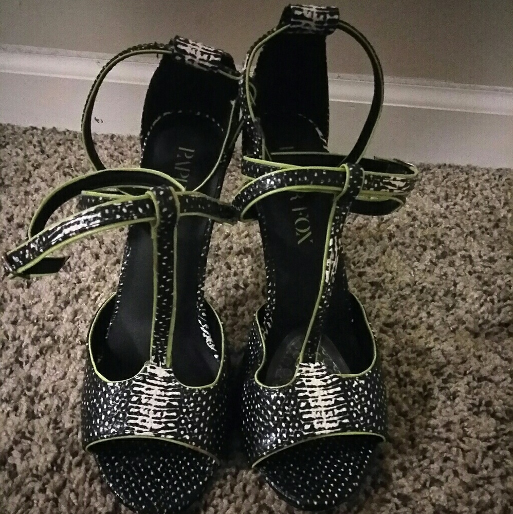 Strappy heels