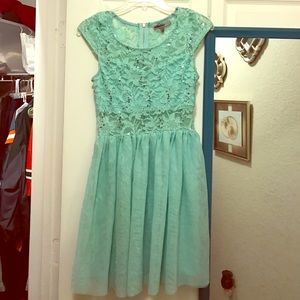 Teal formal dress