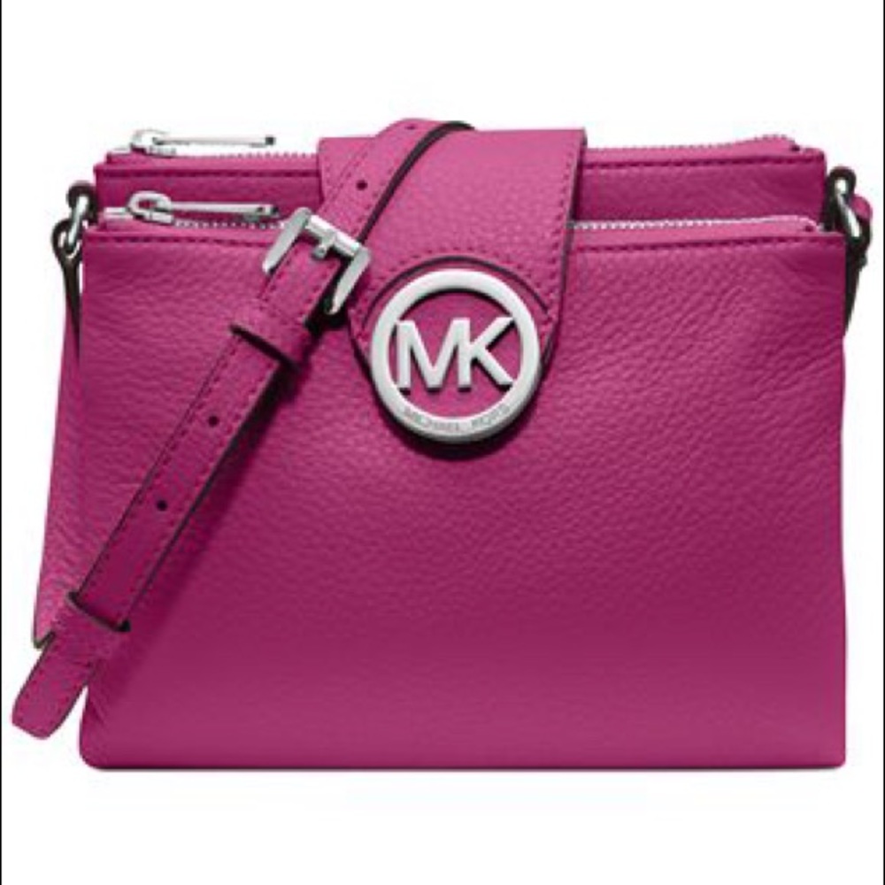 Pink Michael Kors Fulton Crossbody