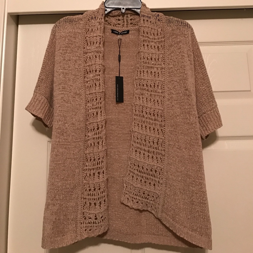 NWT Cable &Gauge short sleeve sweater, small