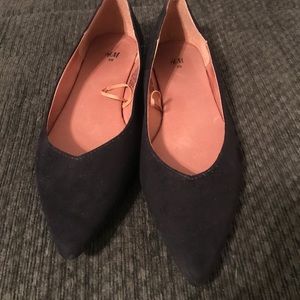 H&M Black Suede Flats