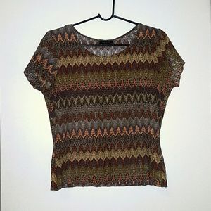 Crochet boho multicolored top