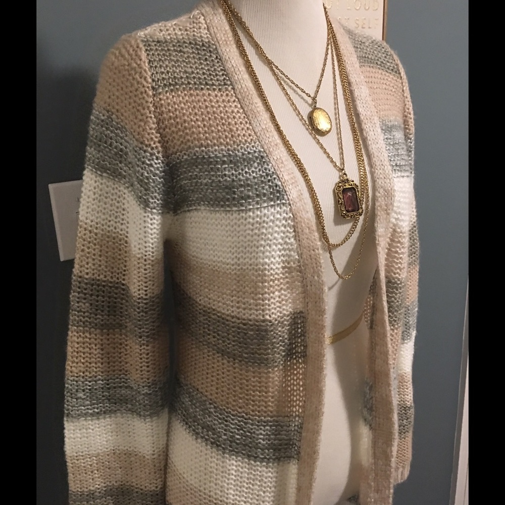 Long Striped Sweater Knit
