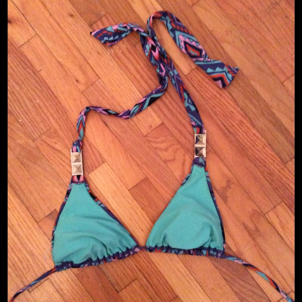 Vibrant triangle bikini top - Picture 2 of 3