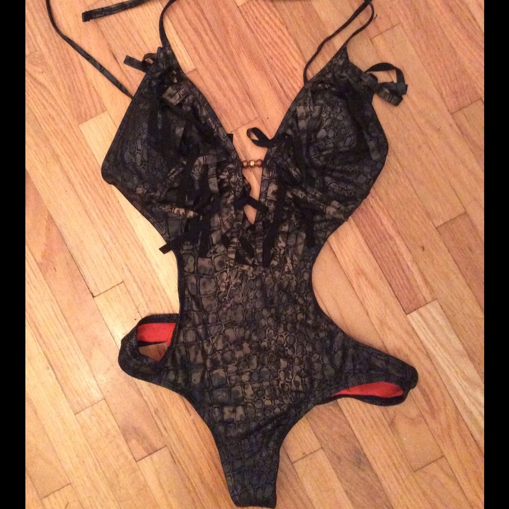Fringe animal print Monokini
