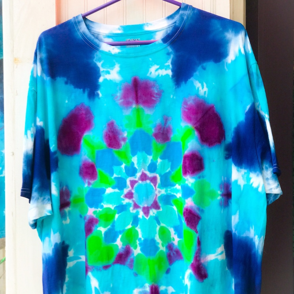 Tie Dye Short Sleeve Shirt - Artist Chris Brannon