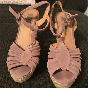 Steve Madden Mammbow Suede Espadrille Wedges
