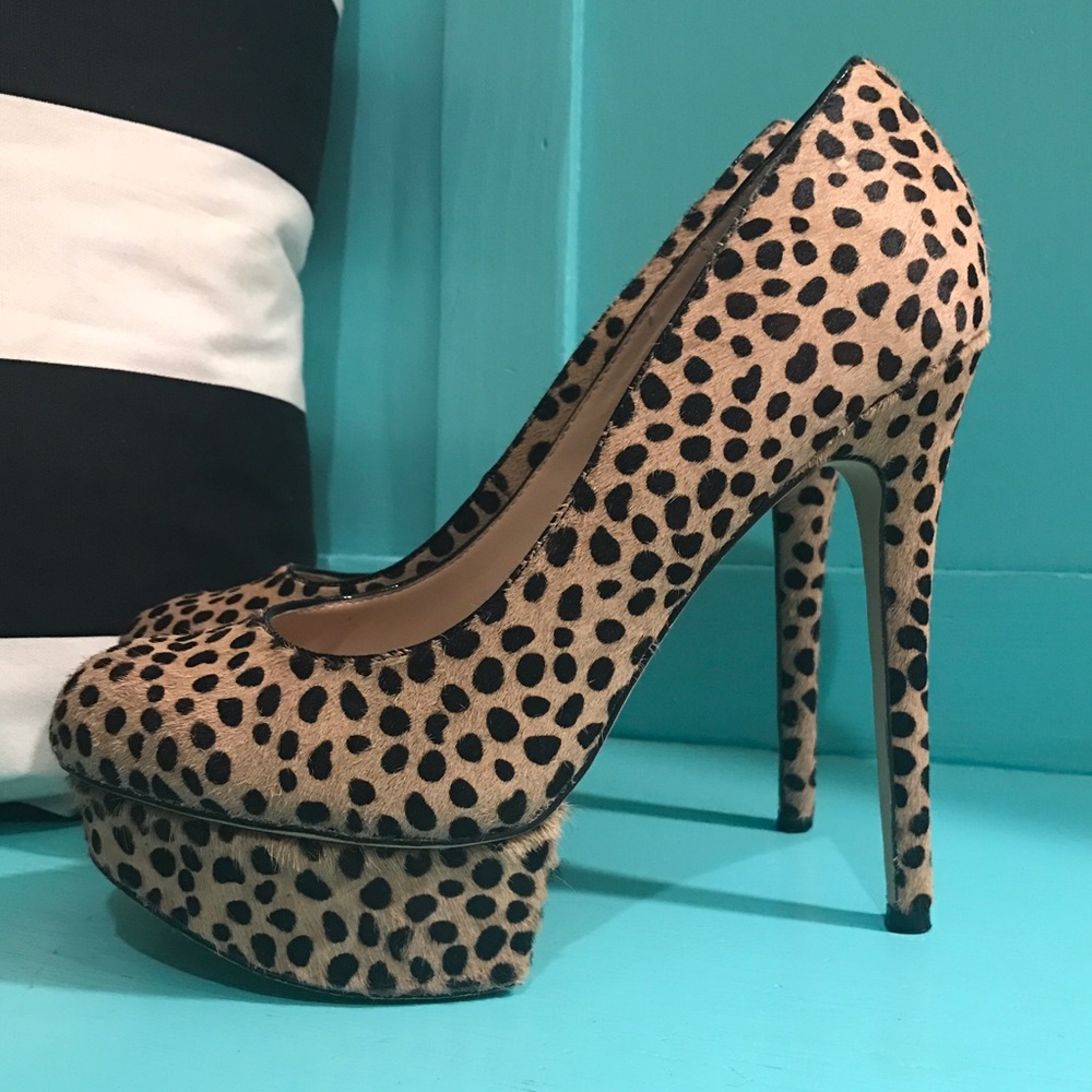 Real Ponyhair ShoeMint Animal Print Jess Heels 