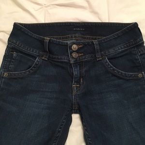 Super cute low waist boot cut jeans