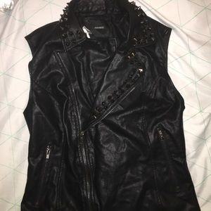 Black forever 21 studded vest