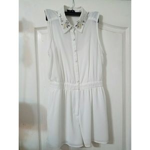 White XOXO romper