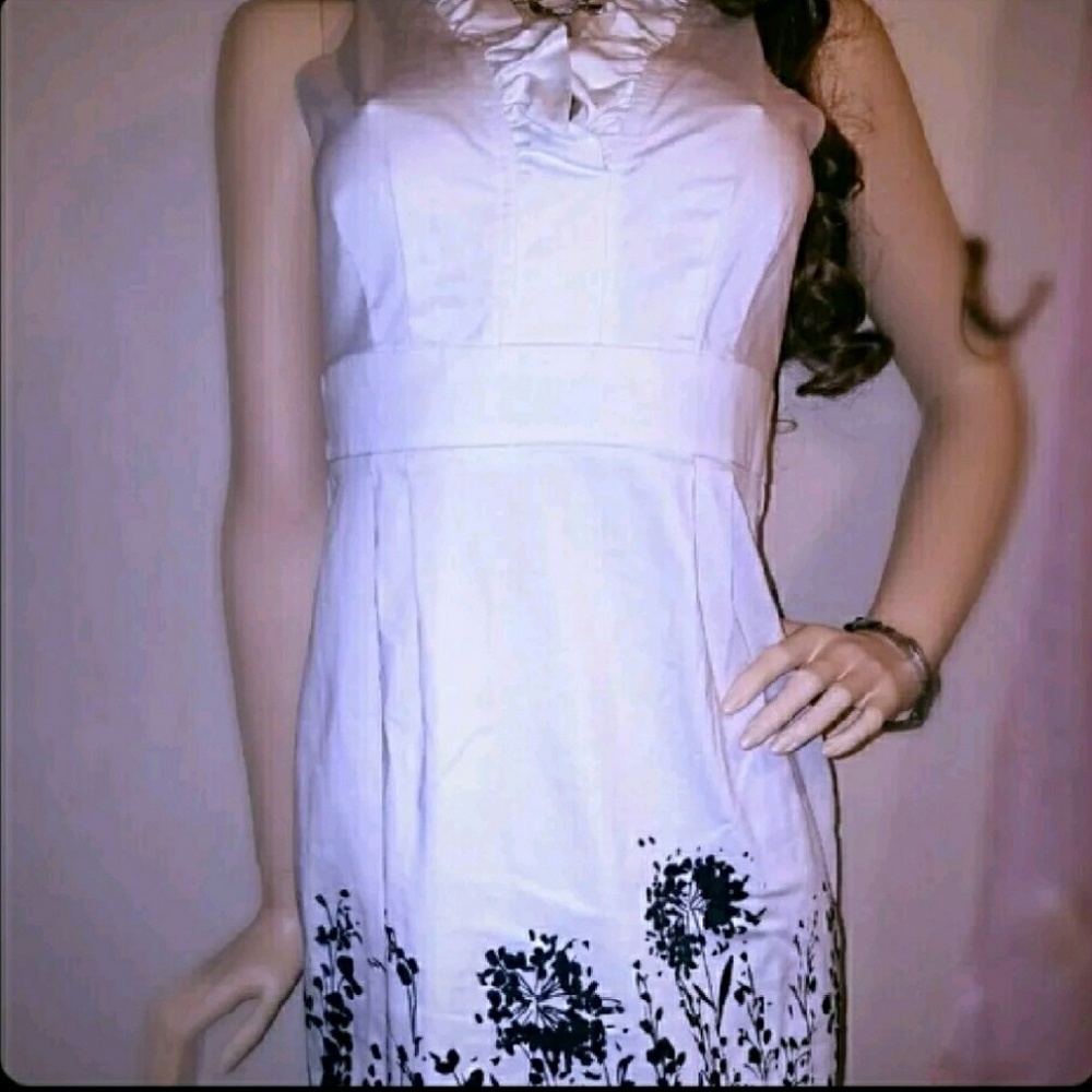 London Times white Floral Dress