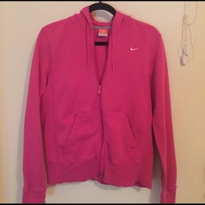 Pink Nike hoodie