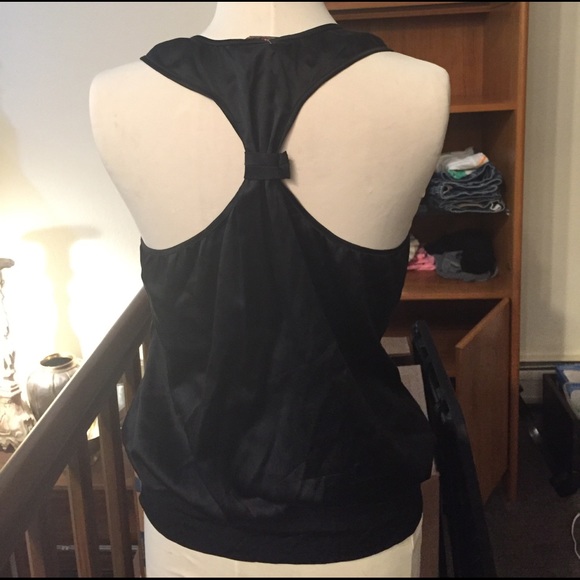 Nwt Arden b black ruffle top sleeveless l - Picture 2 of 3