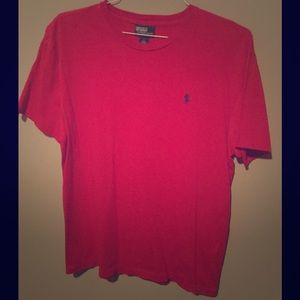 Polo men's red tee.