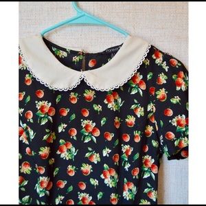 Forever 21 Collar Peach Mini Dress