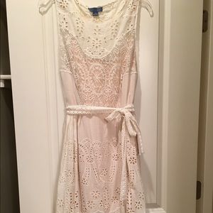 Anthropologie eyelet dress, size 14.