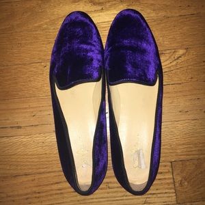 Purple velvet vintage shoes!