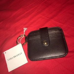 Vera Bradley In a Snap Card Case in Black