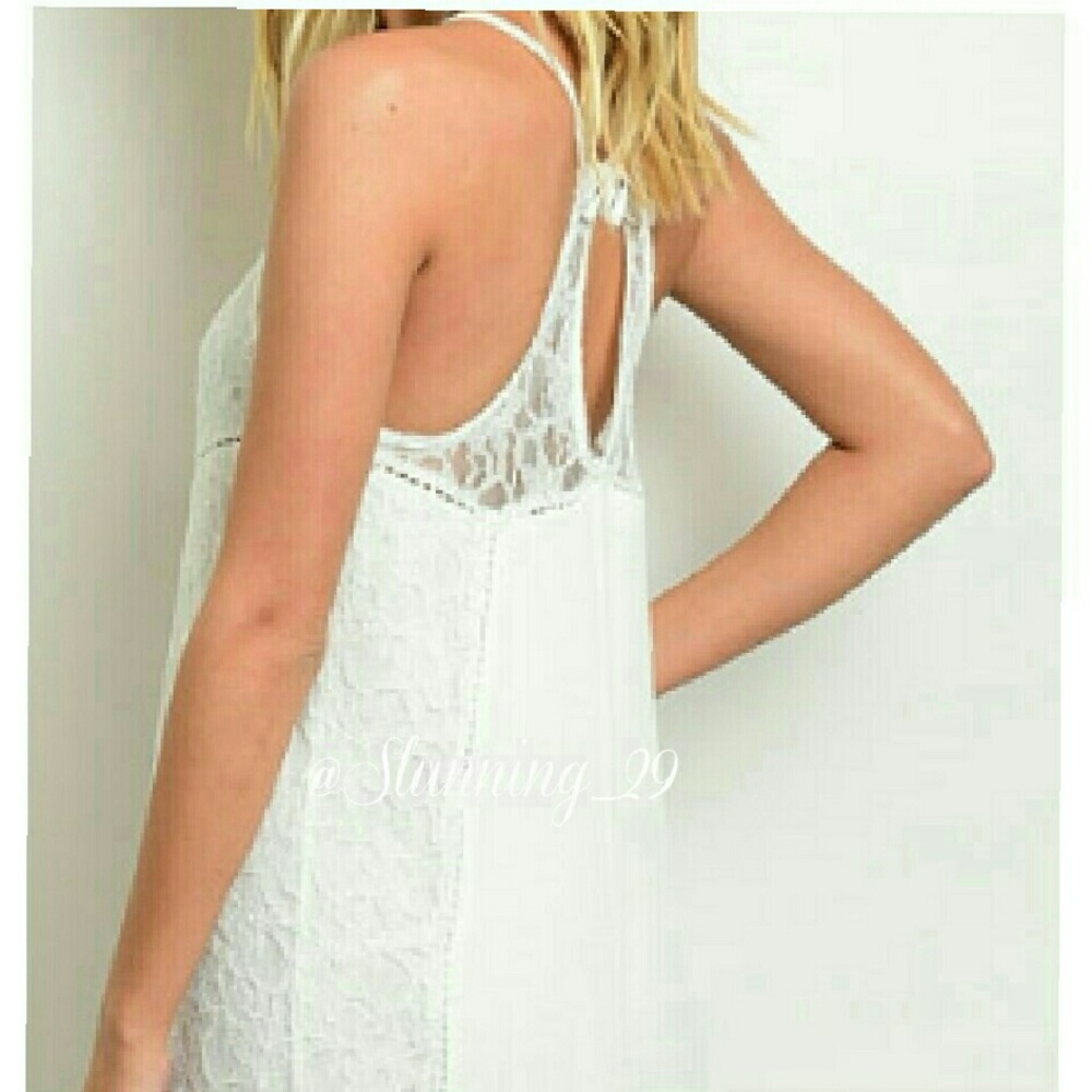 🆕BOHO WHITE IVORY BOHEMIAN MAXI DRESS - Picture 3 of 7