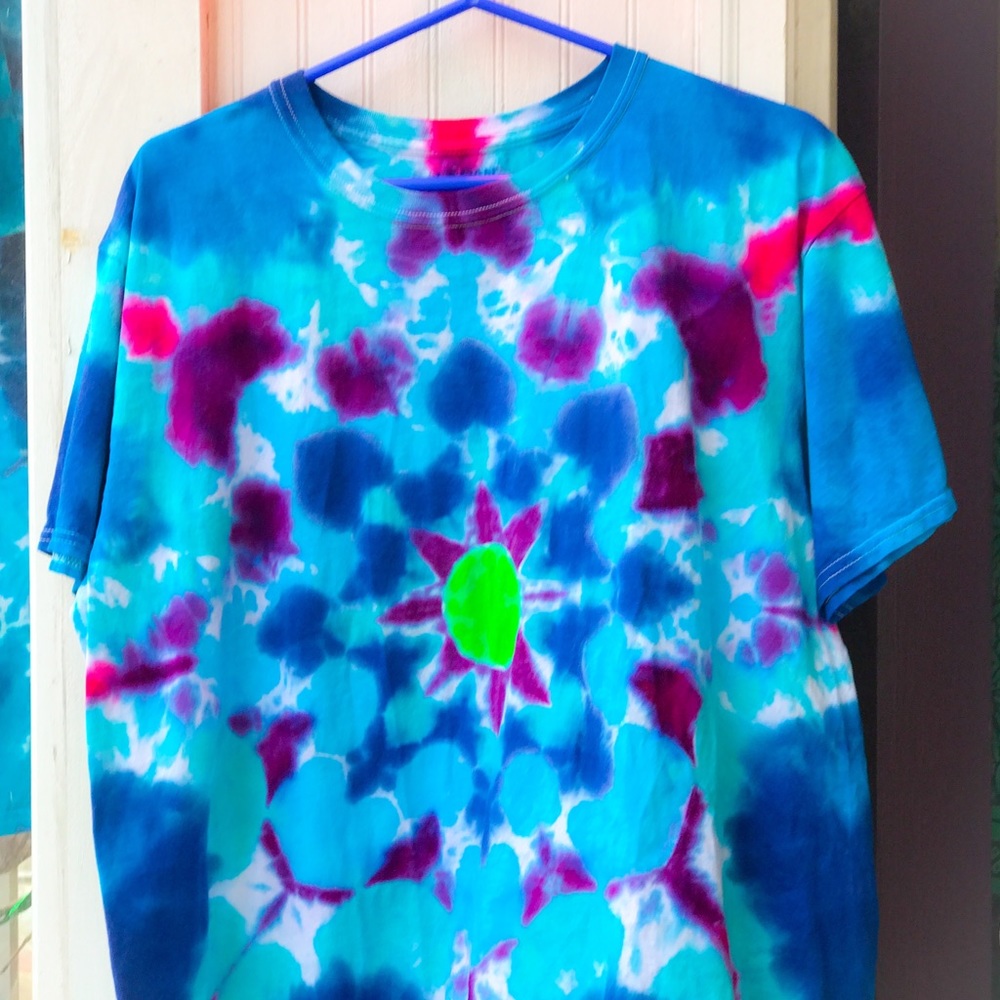 Tie Dye Short Sleeve Shirt - Artist Chris Brannon