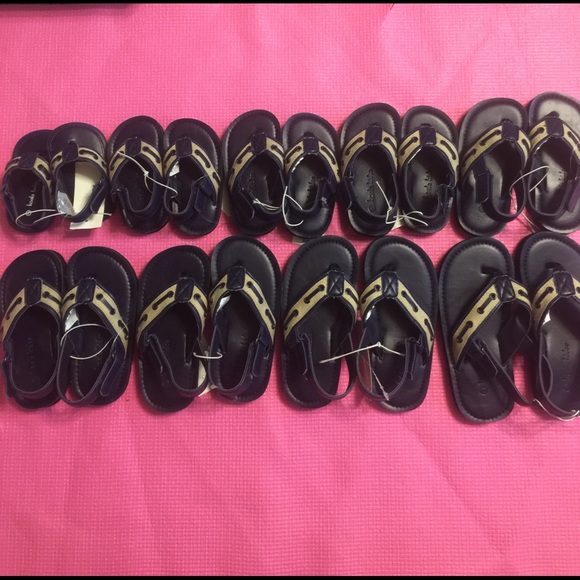 NWT KOALA KIDS BLUE/TAN SANDALS (infant/toddler) - Picture 1 of 2