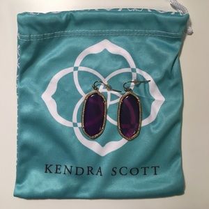 Purple Kendra Scott Earrings Elle Style