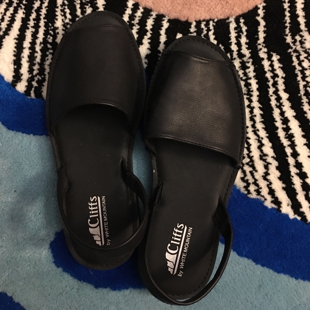 black sandal