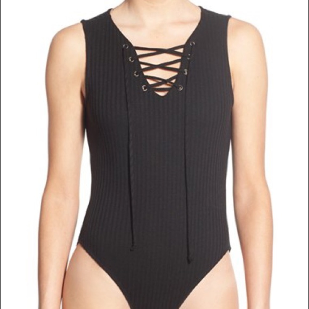 Ten Sixty Sherman Lace Up Bodysuit